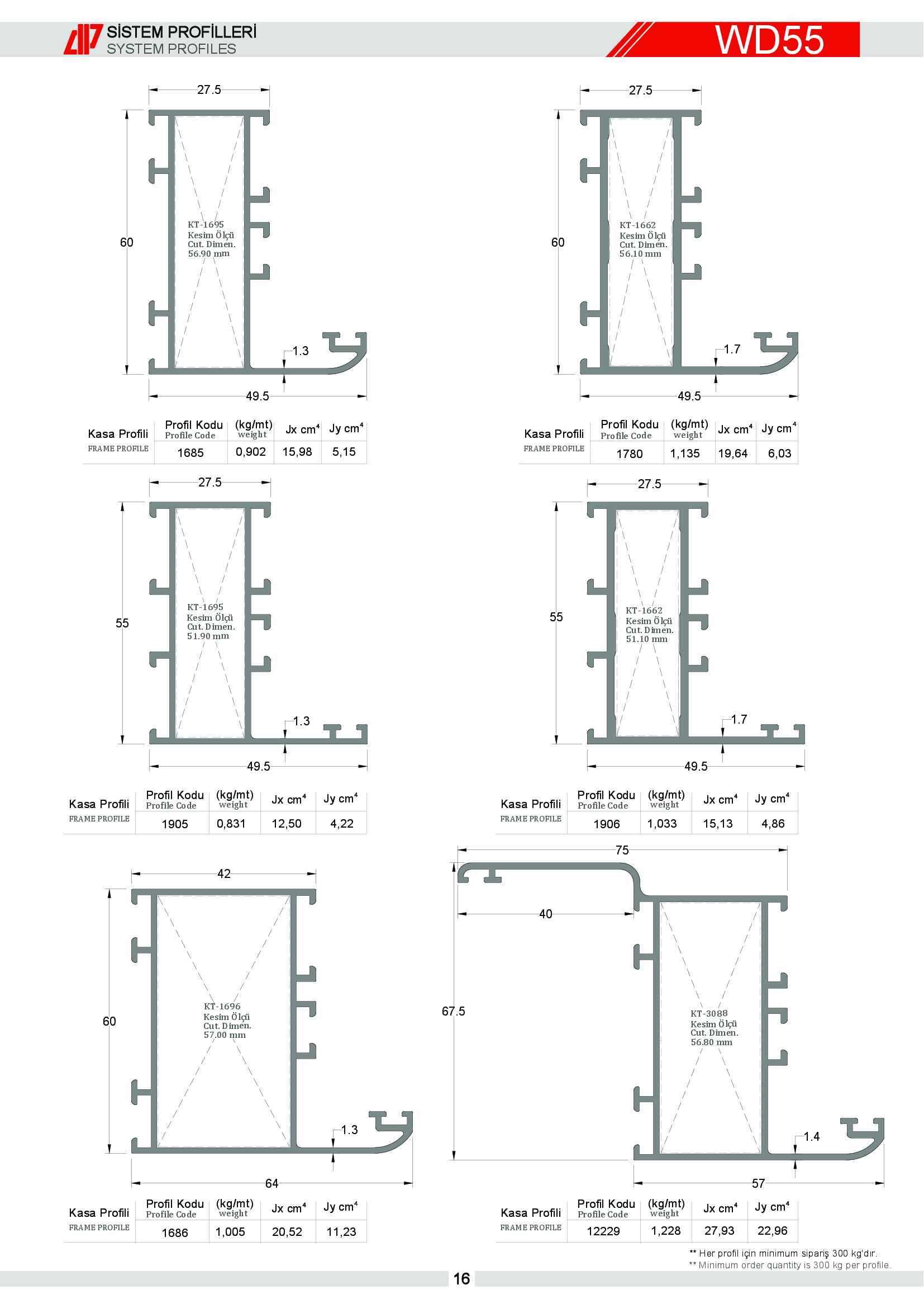 S 55 Yalıtımsız Alüminyum 11